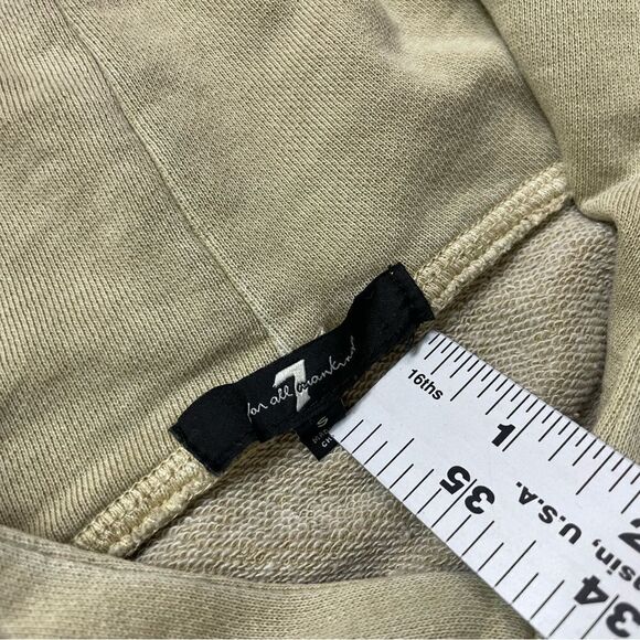7 For All Mankind Hoodie Dress Women Small Tan - Picture 5 of 7
